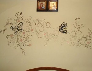 Бабочки как элементы декора